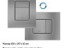 Инсталляция для унитаза подвесного Teymi Rapid SL в комплекте с кнопкой GROHE оружейная сталь F18277 № 8