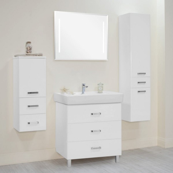 Комплект мебели для ванной Акватон Америна М 80 белая
