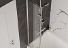 Шторка на ванну Teymi Anni 1400х800, прозрачное стекло, профиль хром T00276 № 6