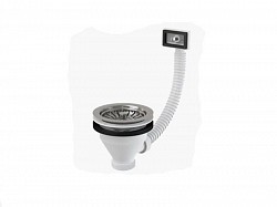 Превью фото Сливной клапан сифона AlcaPlast A38 для мойки 6/4 Ø115 № 1