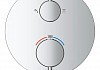 Внешняя часть термостатического смесителя для душа Grohe Atrio с переключателем на 2 положения верхний/ручной душ, хром 24135003 № 2