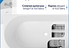 Ванна акриловая 170x80 пристенная Teymi Lempi R правая белая глянцевая T130205 № 4