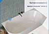 Ванна акриловая 170x80 пристенная Teymi Lempi R правая белая глянцевая T130205 № 2