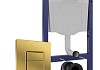 Комплект инсталляция Teymi Rapid SL с кнопкой GROHE золото глянец + унитаз Lina S F17483 № 19