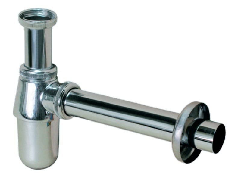 Сифон для умывальника, накидная гайка 1 ?, слив d32, металл – цена 1 ...