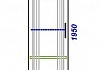Шкаф-Пенал Aqwella 5 stars Империя П45 белый глянец Emp.05.45 Emp.05.45 № 3