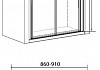 Душевая дверь в нишу RGW Passage PA-04 (860-910)x1850 № 3