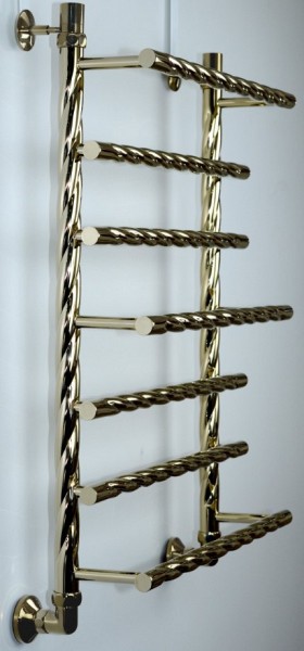 Полотенцесушитель универсальный Двин Q braid 100/60 1"-3/4"-1/2" К3, Золотой хром 4627166559959