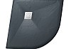 Поддон Grossman полукруг графит (100x100x2,5) Strong GR-S2100100