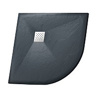 Превью фото Поддон Grossman полукруг графит (100x100x2,5) Strong GR-S2100100 № 1