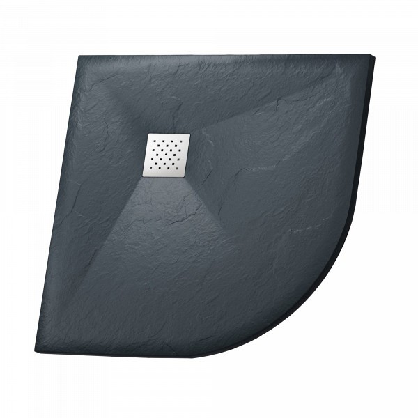 Поддон Grossman полукруг графит (100x100x2,5) Strong GR-S2100100