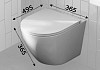 Комплект 3 в 1 инсталляция Grohe Rapid SL + Унитаз подвесной Teymi Lina S + кнопка хром F17135 № 10