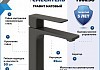 Смеситель для раковины графит матовый Teymi Lori T10258 № 2