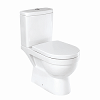 Превью фото Унитаз-компакт Kirovit Престиж, быстросъемное сиденье дюропласт микролифт № 1