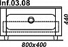 Тумба Aqwella Infinity 80 Черный Inf.03.08/BLK Inf.03.08/BLK № 6