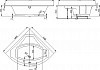 Ванна акриловая Vagnerplast Veronela corner 140x140 № 4
