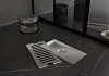 Трап для душа с сухим затвором вертикальный выпуск Teymi Helmi 10х20 c решеткой нержавеющая сталь T90325 № 6