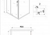 Душевое ограждение Niagara Nova NG-43-10AG-A90G 100x90x190 прямоугольник, дверь распашная NG-43-10AG-A90G № 5