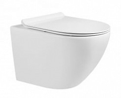 Превью фото Унитаз подвесной Teymi Lina H безободковый c сиденьем HARO Kano микролифт T40101HARO № 1