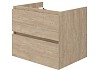 Тумба подвесная с раковиной для ванной 60 см Laina дуб светлый раковина Ritta 60 F16033 № 7