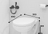Комплект инсталляция Teymi Rapid SL с кнопкой GROHE хром + унитаз Hanna F17580 № 6