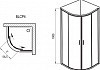 Душевой уголок Ravak Blix BLCP4-90 Transparent с поддоном № 7