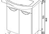 Комплект мебели для ванной Aquanet Парма 65 2 двери 182884 182884 № 9