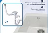 Мойка для кухни 51х51 белая матовая Teymi Lori Box T120133 № 6
