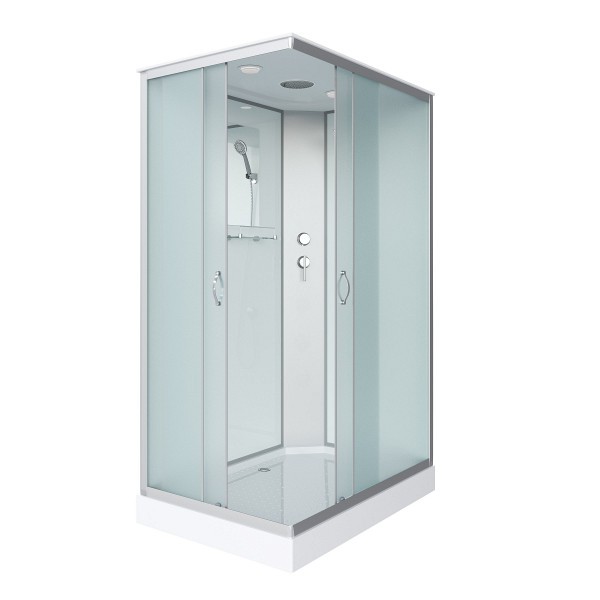 Душевая кабина Niagara Classic 100x80x215 низкий поддон, матовое стекло 430853Q