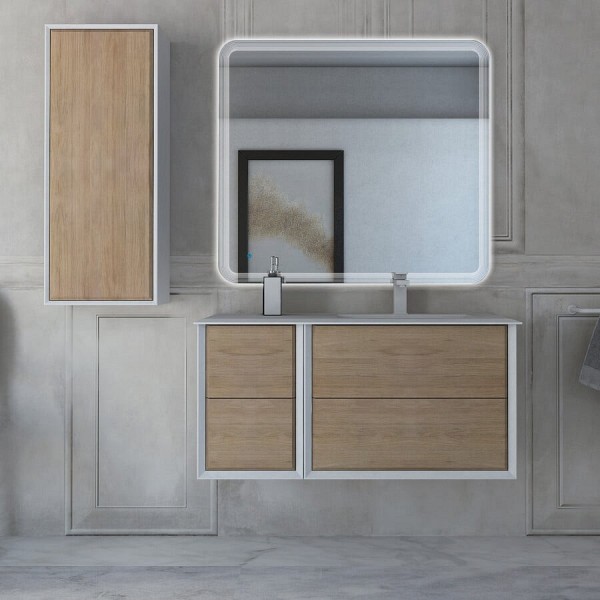 Комплект мебели для ванной Cezares Bellagio 106 rovere tabacco