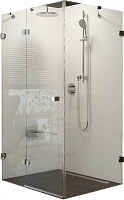 Превью фото Душевая дверь с неподвижной стенкой Ravak Brilliant BSDPS-120/90 L хром+прозрачное 0ULG7A00Z1 № 1