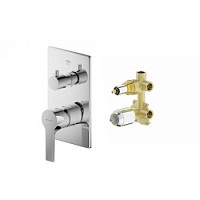 Превью фото Смеситель Bravat Prolate для ванны с душем F692CP-3-SET № 1