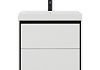 Тумба для ванной 60 см с ящиками Teymi Vinga Black без фасада белая с черной окантовкой T60859 T60859 № 4