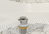 Донный клапан для раковины с переливом Teymi Ritta хром T140125 № 5