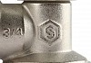 Вентиль Stout SVR 2102 3/4", ручной терморегулирующий, угловой  , купить батареи в Москве № 9