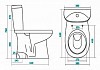Унитаз-компакт Santek Анимо, дюропласт, микролифт 1WH109774 № 3