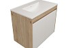 Тумба подвесная для ванной 75 см Teymi Netta корпус дуб без фасада T60604 T60604 № 10