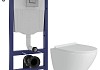 Комплект инсталляция Teymi Rapid SL с кнопкой GROHE оружейная сталь + унитаз Lina Pro F17506 № 19