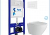 Готовое решение Teymi: Инсталляция Aina 52 + клавиша смыва Helmi белая + унитаз Lina Pro Vortex F14450 № 2