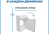 Тумба подвесная с раковиной для ванной 40 см Teymi Бьёрке фасад графит раковина Vitra 40 левая F18288 № 13