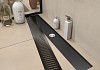 Трап для душа с сухим затвором вертикальный выпуск Teymi Helmi 10х80 c решеткой черный T90346 № 6