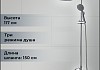 Душевая колонна со смесителем для ванны, поворотный излив Bravat Rhein F6429564CP-A-ENG № 2