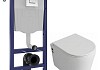 Комплект инсталляция Teymi Rapid SL с кнопкой GROHE хром + унитаз ТОРНАДО Lori Media Vortex F17592 № 20