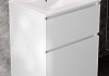 Тумба напольная с раковиной для ванной 60 см Laina белая раковина Ritta 60 F16043 № 5