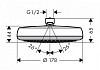 Душ верхний Hansgrohe Crometta 26576400 № 2