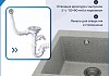 Мойка для кухни 51х51 серая матовая Teymi Lori Box T120134 № 6