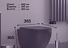 Комплект 3 в 1 инсталляция Grohe Rapid SL + Унитаз подвесной Teymi Lina S Black + кнопка хром F18271 № 7
