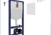 Инсталляция для унитаза подвесного Teymi Rapid SL в комплекте с кнопкой GROHE белая F18276