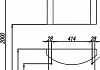 Тумба под раковину Акватон Ария Н 50 темно-коричневая 1A140201AA430 1A140201AA430 № 3