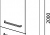 Шкаф-пенал Aquanet Сиена 35 L напольный, белый 189242 № 6
